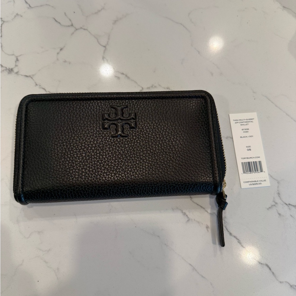 Tory Burch Thea Multi-Gusset Zip Continental Wallet